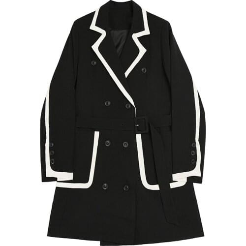 YSBFALNZ Women's Black Raincoats