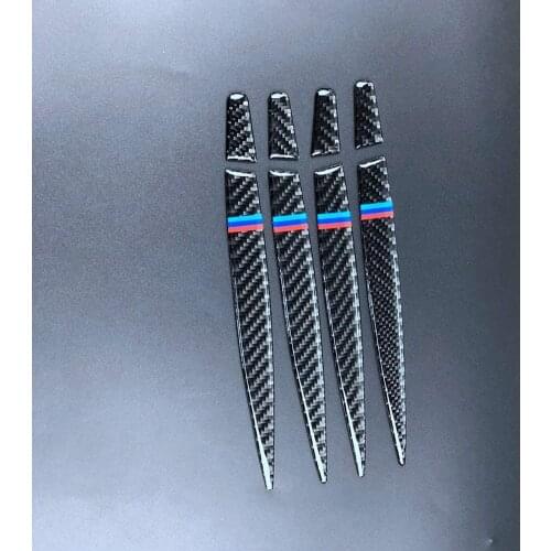 Carbon Fiber Car Exterior Door Handle Protection Sticker Cover Trim For BMW 1 Series 2017 2 Series GT X1 2016-2017, X5 2014-2017