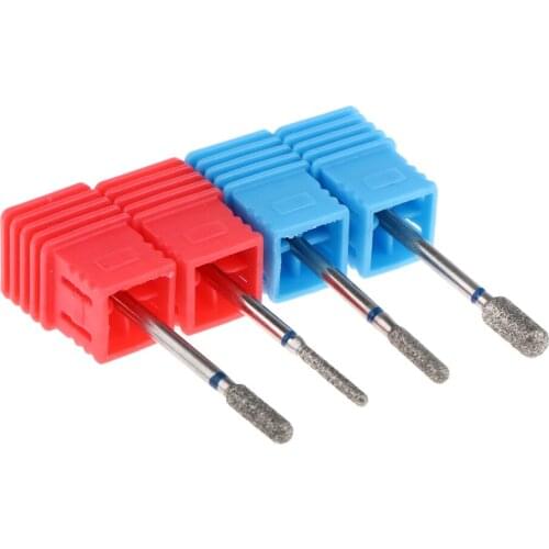 4 Count Nail Drill Bits Cuticle Cleaning Rotary Burrs Polishing Head Buffing Files Tools Set for Nail Salon Manicure Tools