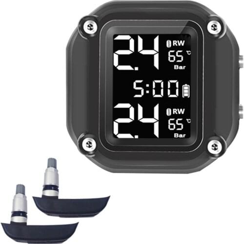 5V Universal Auto Alarm LCD Digital Screen Motor Tire Pressure External Inner Monitor Sensor High temperature resistant Car Tool