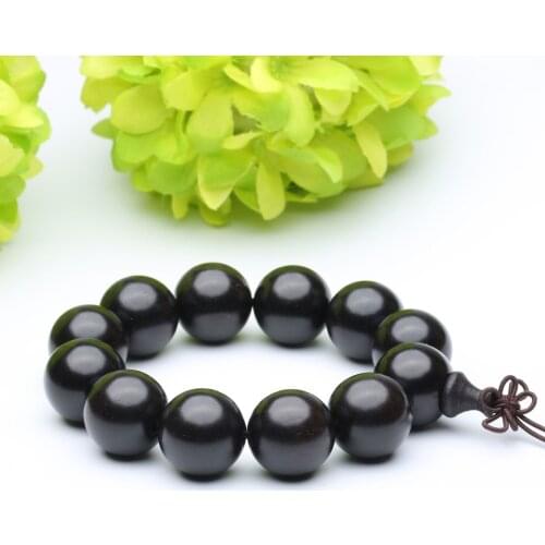 Ebony Wood Beads Tibetan Buddhism Amulet Bracelet