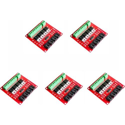 5pcs Four Channel 4 Route MOSFET Button IRF540 V2.0+ Switch Module