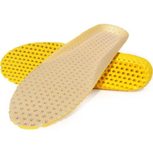Stretch Breathable Deodorant Shoe Running Cushion Insoles Pad Insert 35-45