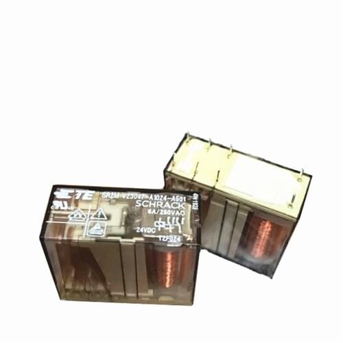 HOT NEW 24V relay V23047-A1024-A501 V23047 A1024 A501 V23047A1024A501 24VDCD DC24V 24V 6A 8PIN