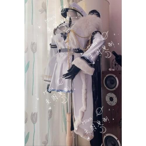 [Customized] Anime Azur Lane Chapayev Military Uniform PU leather Cosplay Costume Women Halloween Carnival FreeShipping 2020 New