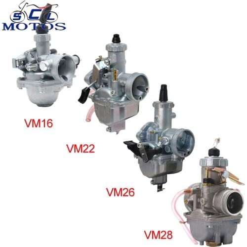 Sclmotos- Mikuni VM Series VM16 19mm VM22 26mm VM26 30mm VM28 32mm Carburetor Carb For 110cc-250cc Dirt Bike CRF KLX ATV Quad