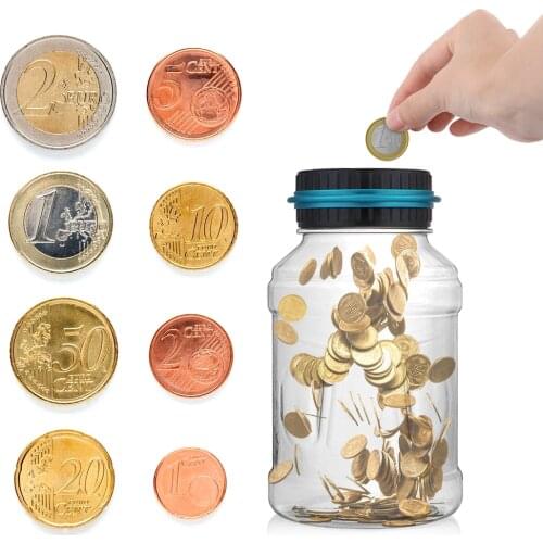 EURO GDP USD Money Jar Coins Storage Box Piggy Bank Counter Coin Electronic Digital LCD Counting Coin Money Saving Box