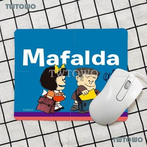 Mafalda Gaming Computer Mouse Pad Lovely Gamer Anti-slip Natural Rubber Cartoon Art Home Office Decoration MousePad