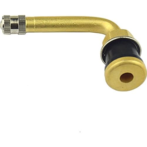 90 Degree Tubeless Truck Clamp-In Valve Stem Brass Wheel Parts