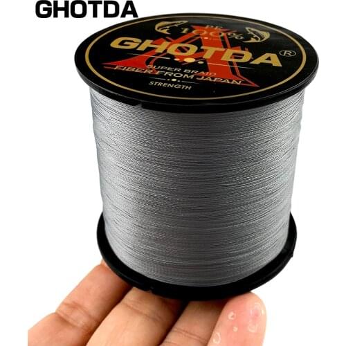 GHOTDA 300M 100% PE 4 Strand Braided Fishing Line Multifilament Fishing Wire Super Strong for Carp Fishing Wire