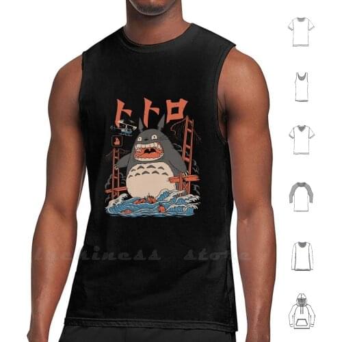 The NeighborS Attack Sleeveless Tank Top Vest Cotton Anime Manga Japan Japanese Cool Attack Havoc Monster