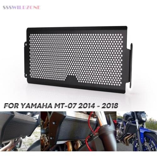 Motorcycle accessories radiator side guardrail grille cover protector is applicable to Yamaha MT07 2014 2015 2016 2017 2018