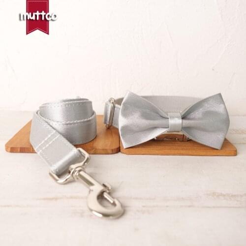 MUTTCO nice pet dog ID tag collar leash THE FROST self-design adjustable puppy nameplate collar 5 sizes UDC112