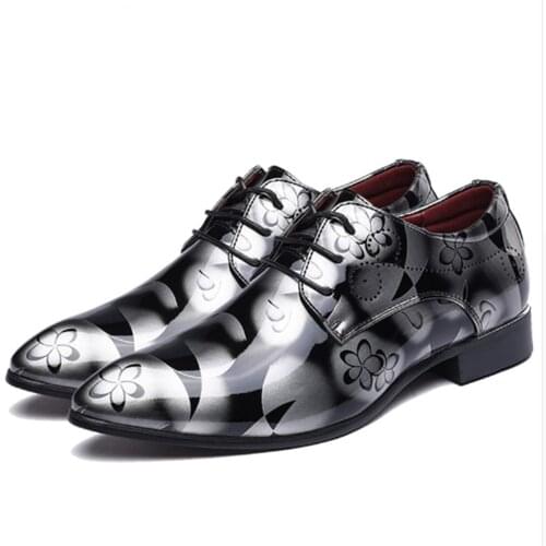 New Trend Pointed Toe Mens Leather Shoes Large Fashion Men Shoes Dropshipping Fulfillment Drop Ship