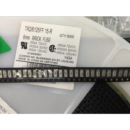 Original new 100% TR2/6125FF 15-R 1808 SMD ceramic fuse 15A 125V