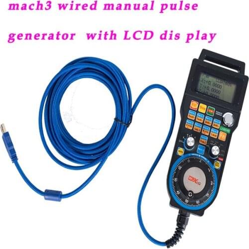 Good quality MACH3 wired manual pulse generator handwheel cnc controller for cnc engraving machine