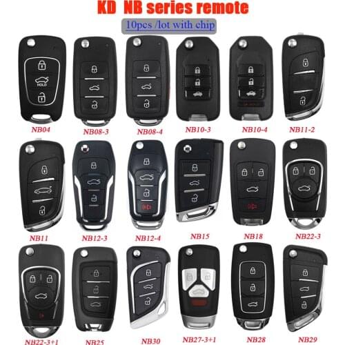 10pcs /lot KEYDIY KD NB Remote NB04 NB12 NB15 NB12 NB18 NB22 NB25 NB27 NB28 NB29 NB30 KD900 Blank Remote Key For KD MINI/KD-X