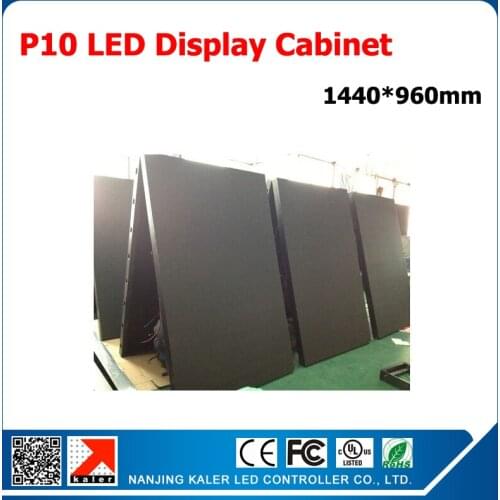 Kaler Video Card control P10 LED Display Screen 1.44m*0.96m Super Bright Outdoor Video Wall P10 LED Signboard Waterproof