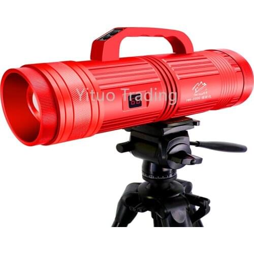 Fishing Lamp Night Fishing Lamp Laser Gun Xenon Lamp Glare Super Bright Waterproof Zoom Blue Light Flashlight