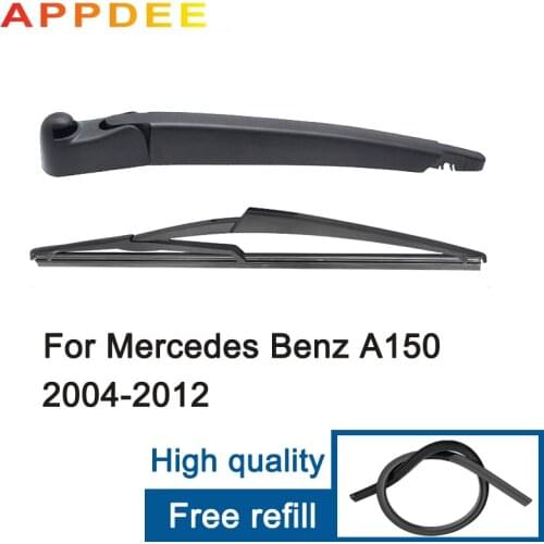 APPDEEWiper 12" Rear Wiper Blade & Arm Set Kit For Mercedes Benz A150 A160 A170 A180 A200 W169 Windshield Windscreen Window