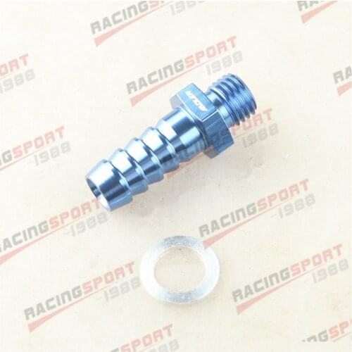 Sytec Fuel Pump Filter M12 x 1.5 To 12mm Barb Adapter For Cosworth Blue