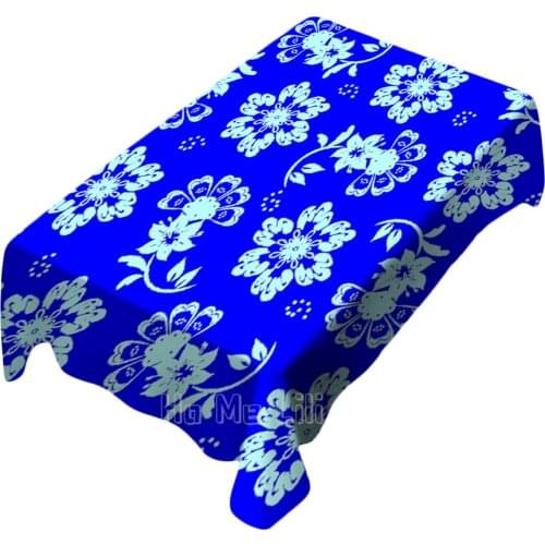 Dark Blue Pattern Background Vector Picture Tablecloth Indoor Outdoor Art Unique Decoration