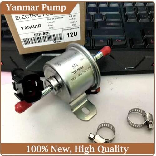 Fuel Pump DC 12V 1.5A Electronic Fuel Feed Pump 129612-52100 For Yanmar 4TNV88 3TNV88 High Quality Fuel Supply System Fuel Pump