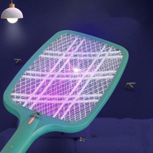 1pc Intelligent Household 2In1 Mosquito Killer Lamp Electric Shock Mosquito Swatter USB Recharg Eable Bug Zapper MosquitoTrap