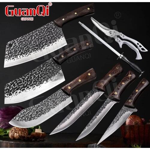 High Carbon 5Cr15Mov Steel Kitchen Knife Butcher Knife Vegetables Meat Chopping Knife Boning Knife Fishing Knife Cooking Tools