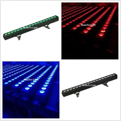 12 lot Party bar Stage led wall washer rgbw light indoor high bright rgbw bar led 18x10w dmx washer led 10W