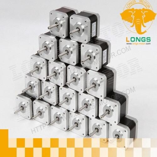 20pcs Nema 17 stepper motor with 48 oz.in, 1.7A 4leads CNC Mill Cut Engrave /3D priner Reprap and CNC XYZ