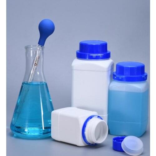 250ml Empty Big Mouth Square Bottle Acid and Alkali Resistance Can be Installed Chemicals High Quality 4PCS/lot