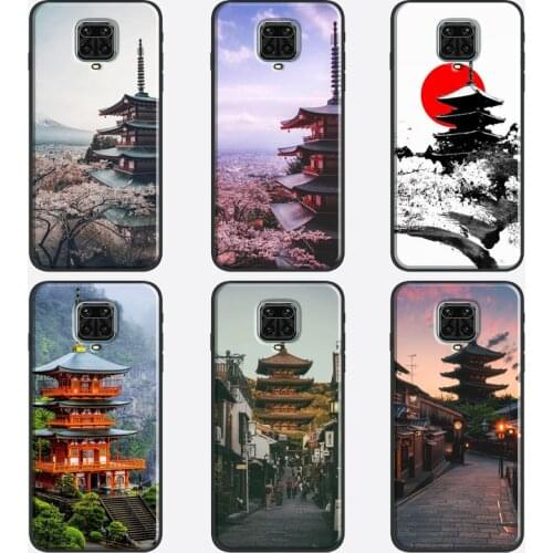 Japanese Temple Kyoto Phone Case For Xiaomi Redmi Note 10 Pro Note 9 Pro Note 8 Pro K40 8T 9S 9A 9C 9T Cover