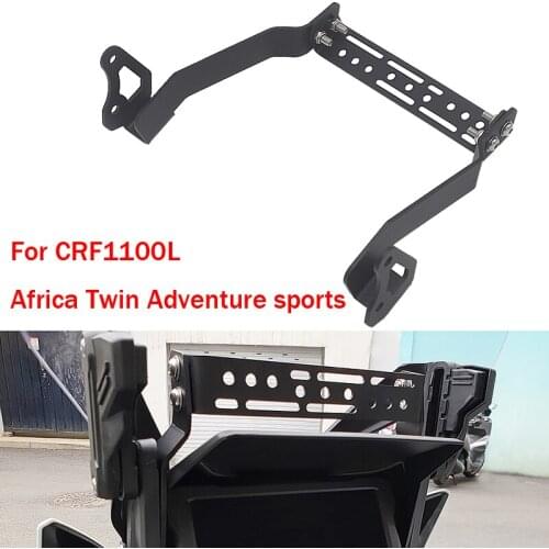 Black For Honda CRF1100L CRF 1100 L Africa Twin Adventure sports Motorcycle Front Navigation bracket GPS mobile phone charging