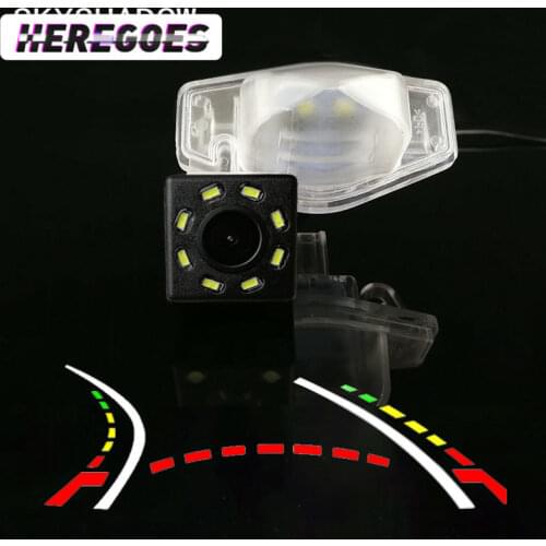 For HONDA VEZEL 2015 -2017 Fit ELYSION Odyssey Wireless Car CCD Rear Camera Fisheye 8 12 led dynamic Night Vision bracket