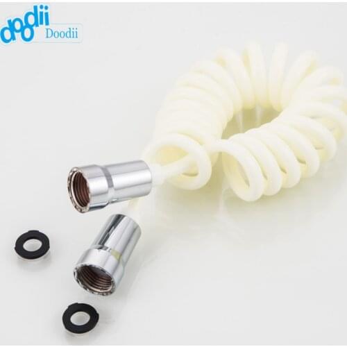 Doodii Bathroom Brass ABS Spring Flexible Shower Hose For Water Plumbing Toilet Bidet Sprayer Gun Bathroom Accessories 2 Meters