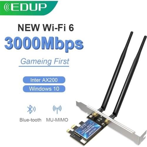 EDUP 3000M PCI-Express WiFi Blue-tooth5.0 Adapter Dual Band 2.4GHz/5GHz Wireless PCI-E Wifi Network Card for PC Desktop Window10