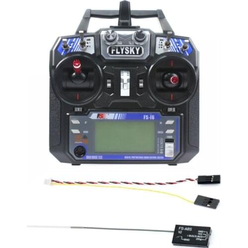 Flysky FS-i6 6CH 2.4G AFHDS 2A LCD Transmitter Radio System w/ FS-A8S V2 Receiver for Mini FPV Racing Remote Control Drone Parts