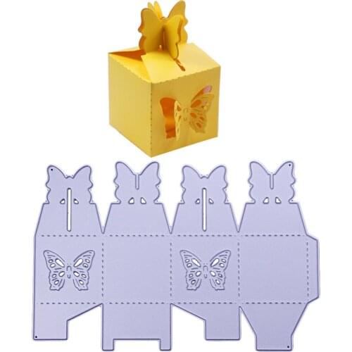 Cat Box Shape Embossing Mold Steel Cutting Die anD Stamps Scrapbook Album DIY Craft Cut Template Card Decoation Die