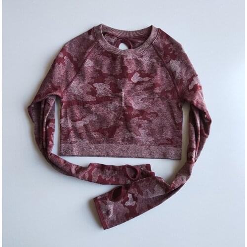 Yoga Shirt Top Workout Gym Activewear Sport Running Shirts Sport Women Long Sleeve Crop Top Fitness Training Clothing Out Wear