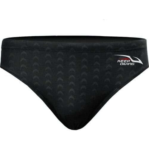Mens Swimming Trunks Sharkskin Professional Breathable Waterproof Quick-drying Sexy Swimwear Thong Panties Beach Pants