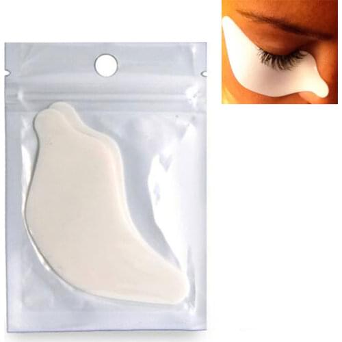 1 Pair Reusable Silicone Eyelash Extension Under Eye Pad For Grafting False Eyelashes Makeup Lashes Stickers Patches