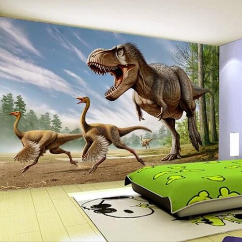 Custom Mural Wallpaper 3D Stereo Dinosaur Background Wall Decoration Painting Living Room TV Childrens Bedroom Wall Papers Roll