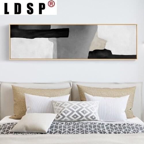 LDSP New Chinese Abstract Black And White Ink Canvas Paintings Minimalist Poster Prints Wall Art Pictures Living Room Home Decor