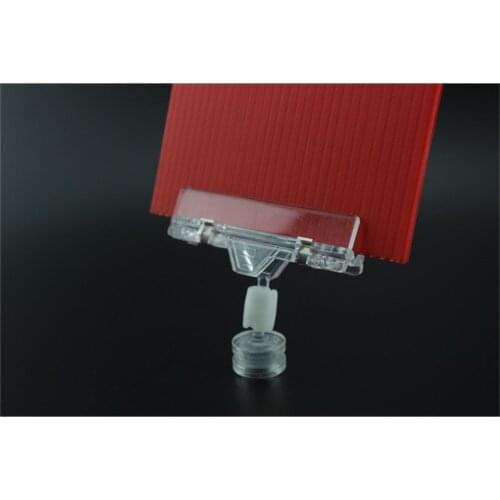 Plastic Pop Clips With Magnetic Base Price Tag Display Racks Holder Advertising Display Sign Holder Pos Magnet Stand Clips