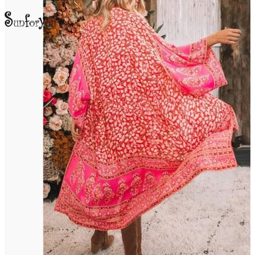 2021 Print Chiffon Beach Cover up Tunics for Beach Beachwear Robe de Plage Saida de Praia Kaftan Bathing suits Cover up Pareos