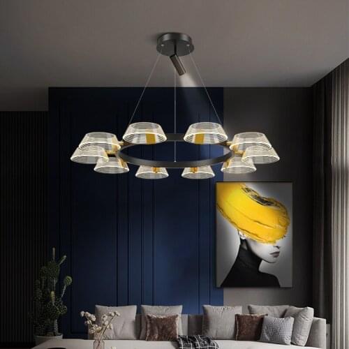 Modern LED Chandelier Ring Chandeliers Indoor Lighting Decoration ceiling Light For Living Room Bedroom Kitchen Fixture Lights
