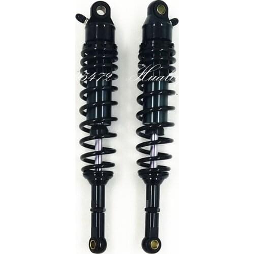 Universal 380mm Motorcycle 7mm spring nitrogen Shock Absorber Suspension for honda yamaha suzuki all Black