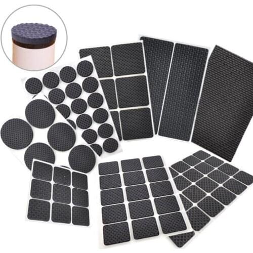 Thickening Black Self Adhesive Furniture Leg Protectors Cushion Home Floor Anti Scratch Tools Bar Stool Foot Anti Slip Covers