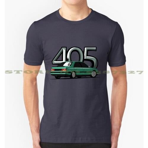 Peugeot 405 Summer Funny T Shirt For Men Women Car Automobile Classic French Peugeot 405 Tunning Race Graphic Lowered Stance